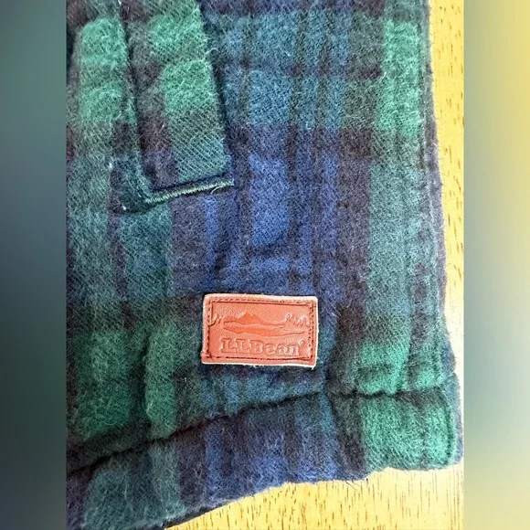 L.L.Bean Women's Scotch Plaid Flannel Sherpa-Lined Zip Hoodie Size Small Outdoor - Picture 4 of 10
